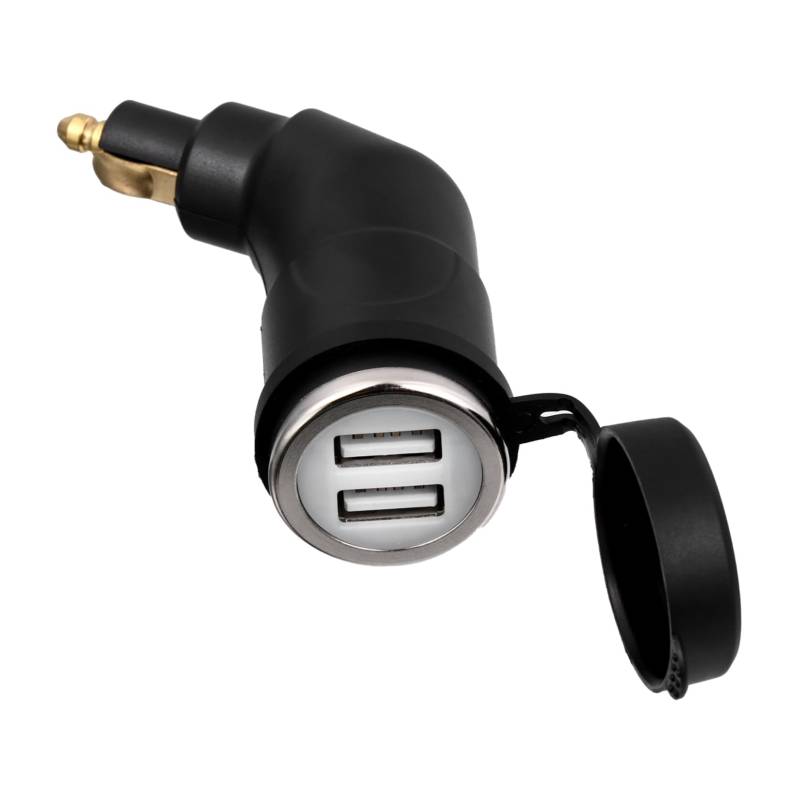 ULTECHNOVO 1stk Ladegerät Charger Handy Motor Ladegerät Telefonladegerät Mit Anschlüssen Handy Ladeadapter Motor Handy Ladegerät Dual-port-adapter Schnellladegerät Kupfer Black von ULTECHNOVO