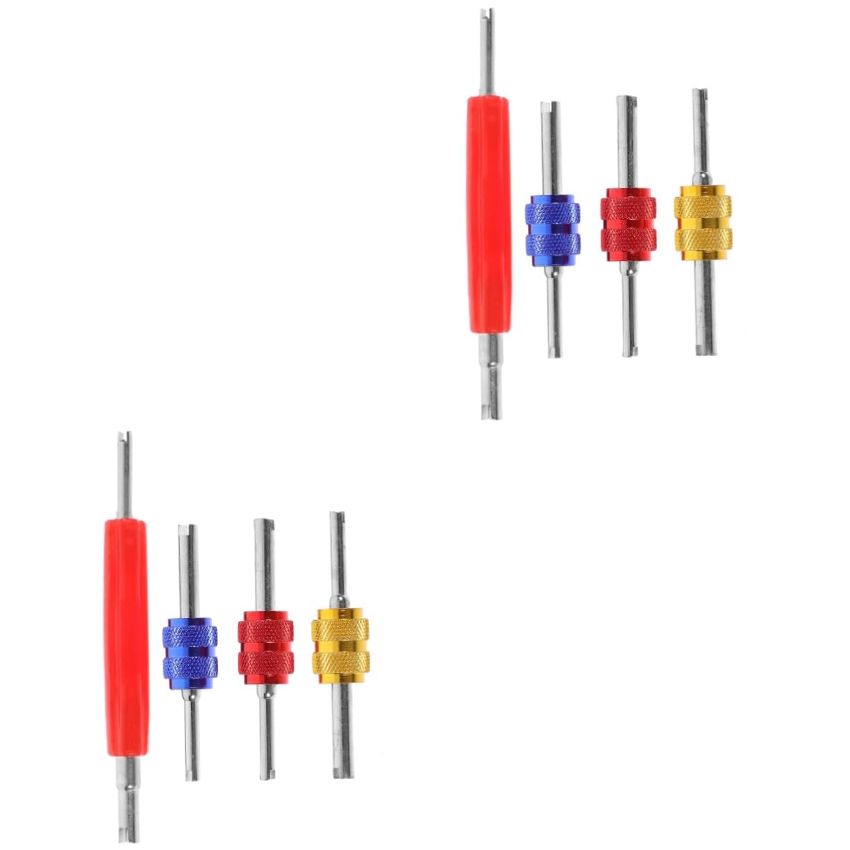 ULTECHNOVO 2 Sätze Ventilkernschlüssel Schraubenschlüssel Ventilkernentferner Werkzeugsatz Fahrzeugreparaturwerkzeug Ac Ventilschaftwerkzeug Ac Ventilschaftwerkzeug Ventilentfernungswerkzeug von ULTECHNOVO