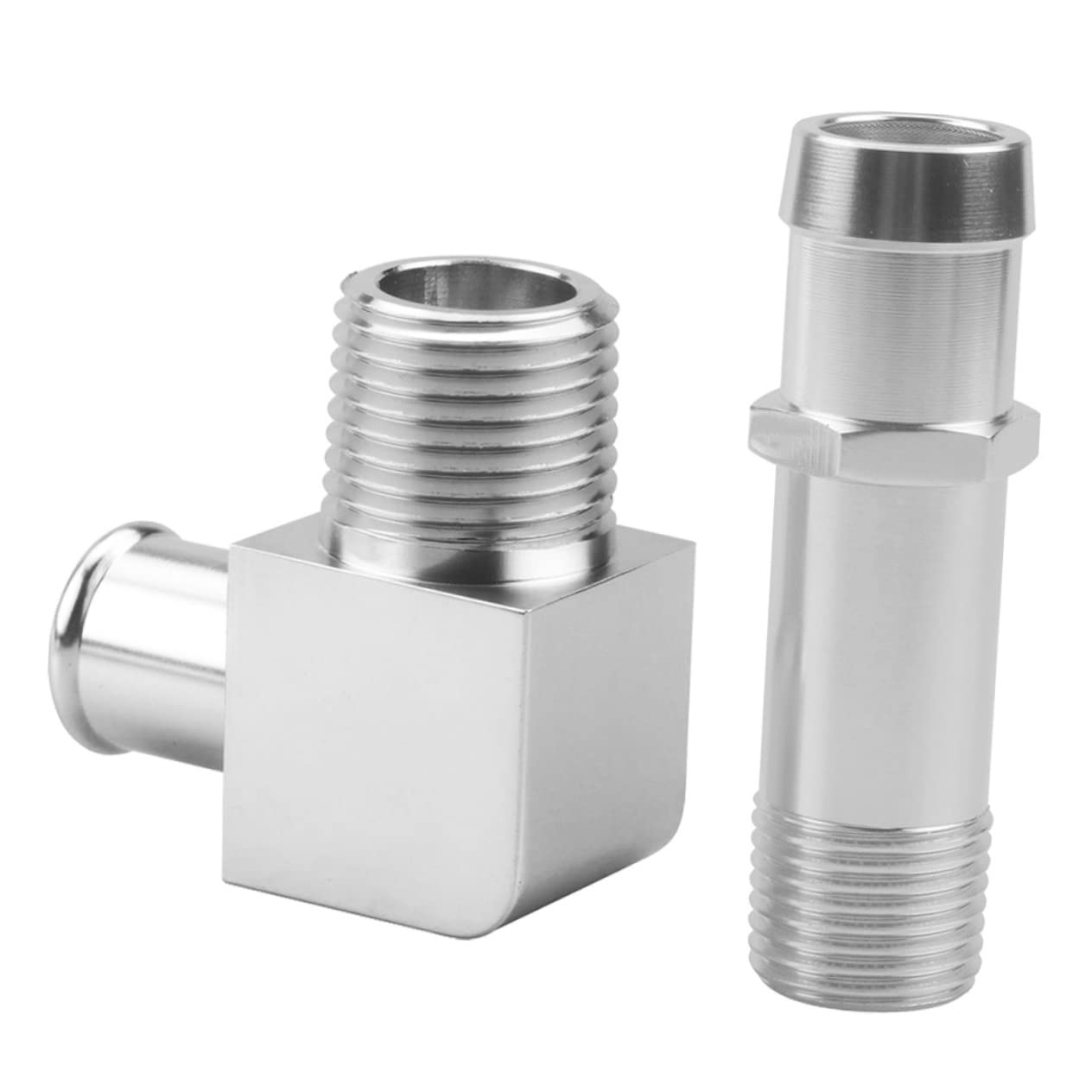 ULTECHNOVO 2 Stück Ansaugkrümmer Street Aluminium Line Adapter Ansaugkrümmer Vakuumadapter Ansaugkrümmerverbinder Npt Schlauchanschlüsse Vakuumschlauchadapter SMA Adapter Aluminiumlegierung von ULTECHNOVO