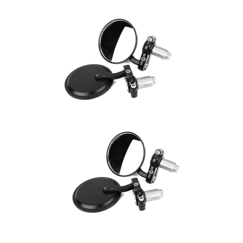 ULTECHNOVO 2 Stück Paar Rückspiegel Motorradspiegel Seitenspiegel -Außenspiegel motorcycle mirrors Rückspiegel für Motorräder 22mm Seitenspiegel Black von ULTECHNOVO