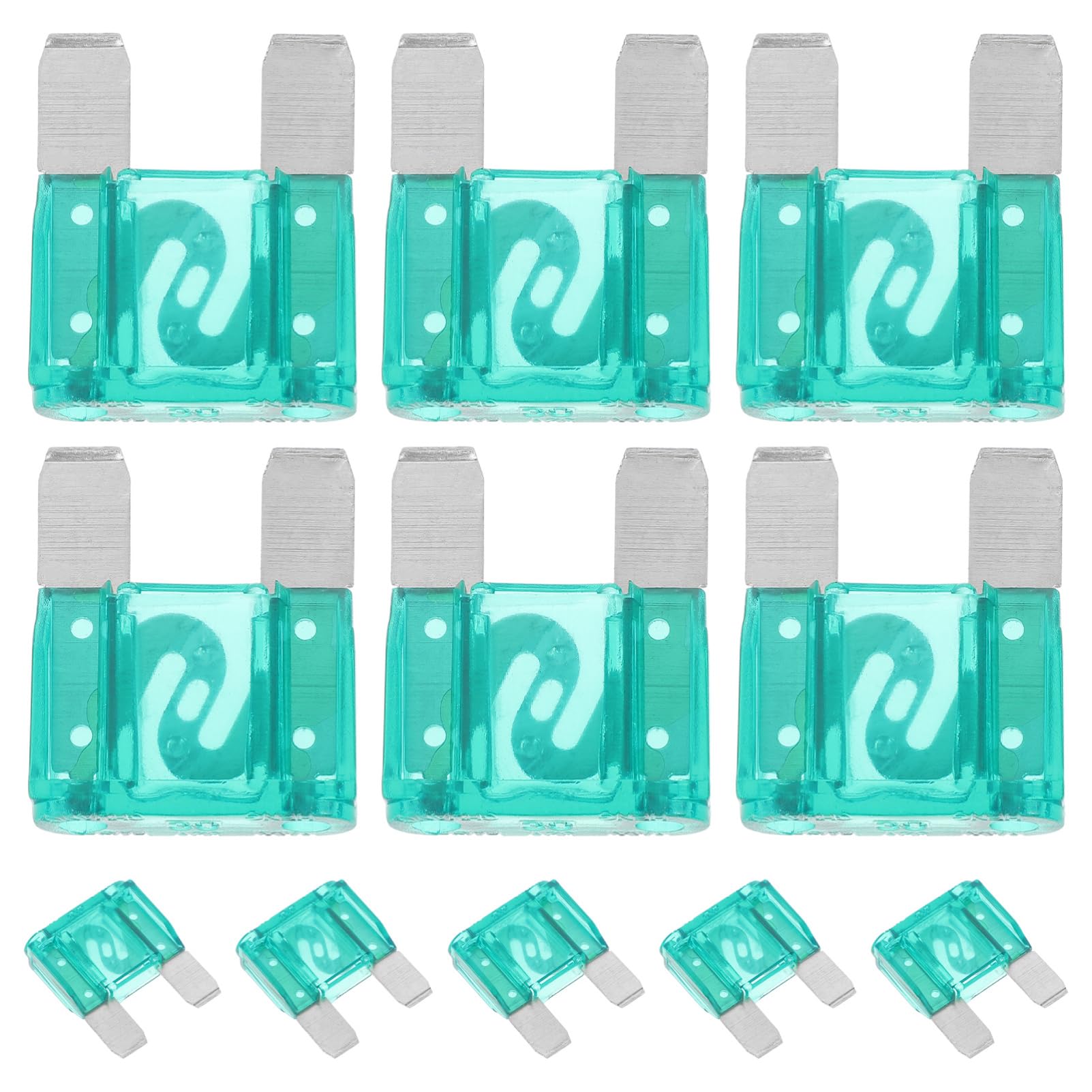 ULTECHNOVO 20St Auto Sicherung automatische Sicherung Automotive Mini Autodekoration Fuse Holder Fuse Box flachsicherungen kfz Sicherung Auto EIN Muss für EIN Wohnmobil Plastik Light Green von ULTECHNOVO