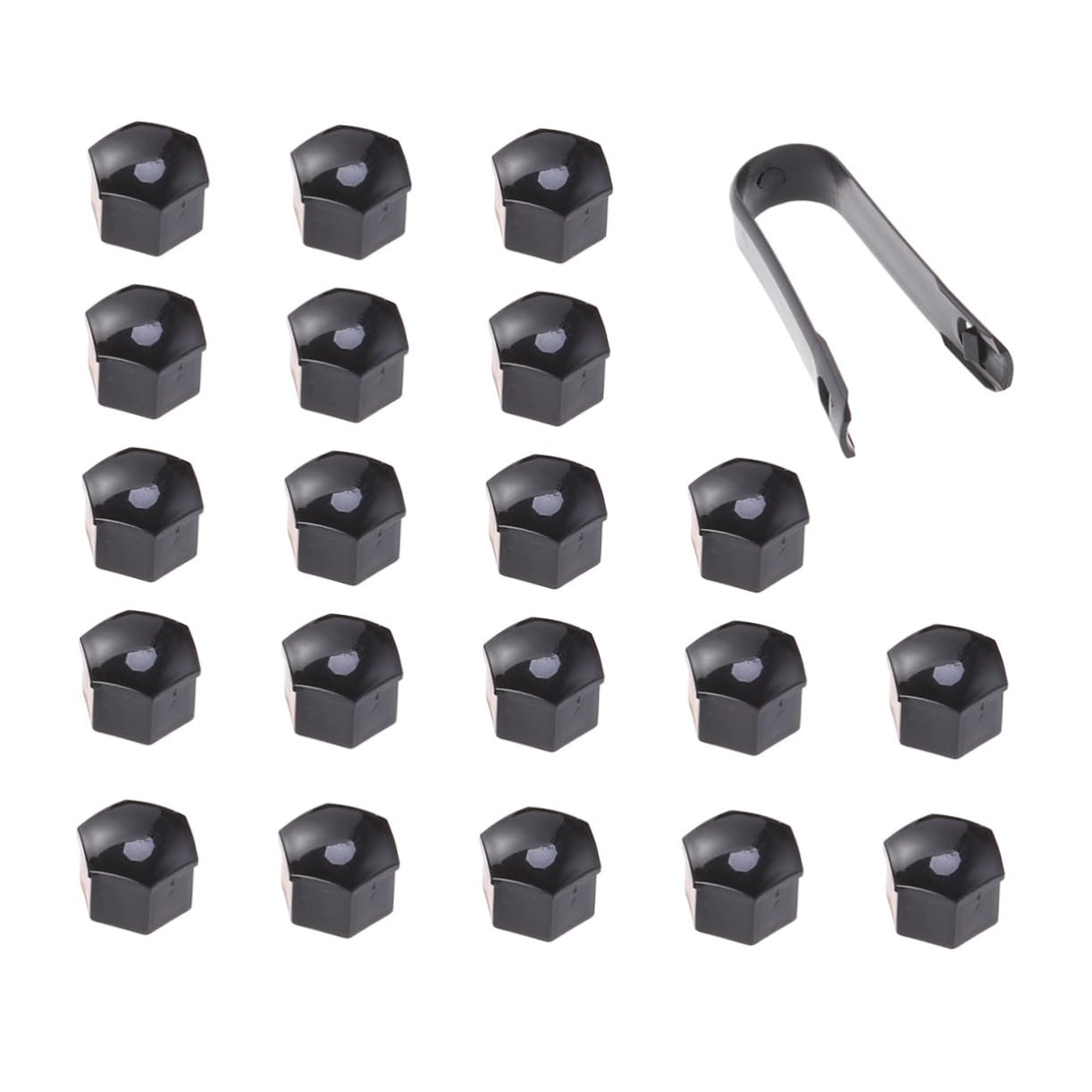 ULTECHNOVO 21er Set Hexagon Radmutternabdeckungen 21mm Für Schrauben Und Bolzenschutz Mit Clips Ideal Für Auto Radmuttern Langlebig Und Robust von ULTECHNOVO