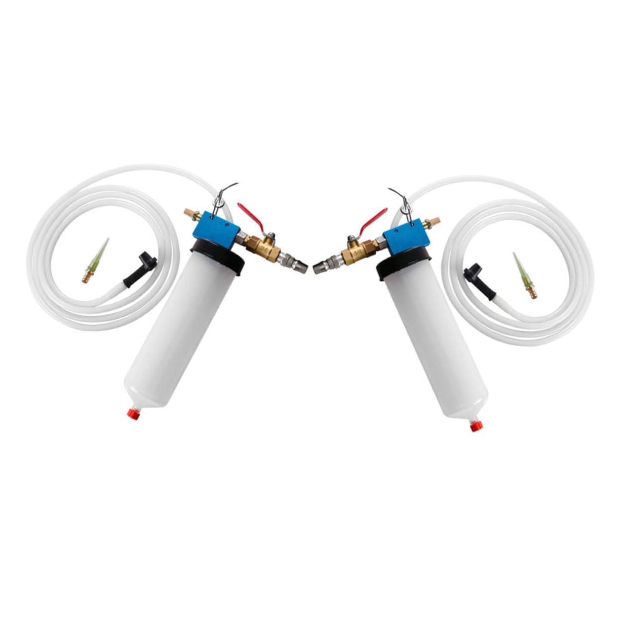 ULTECHNOVO 2St Bremsöl-Absaugwerkzeug Bremsflüssigkeitswechselwerkzeug Bremsflüssigkeitsabsauger Bremsenentlüftungsadapter Vakuum Bremsentlüfter Bremsdruckentlüftungsset Druckentlüfter Metall von ULTECHNOVO