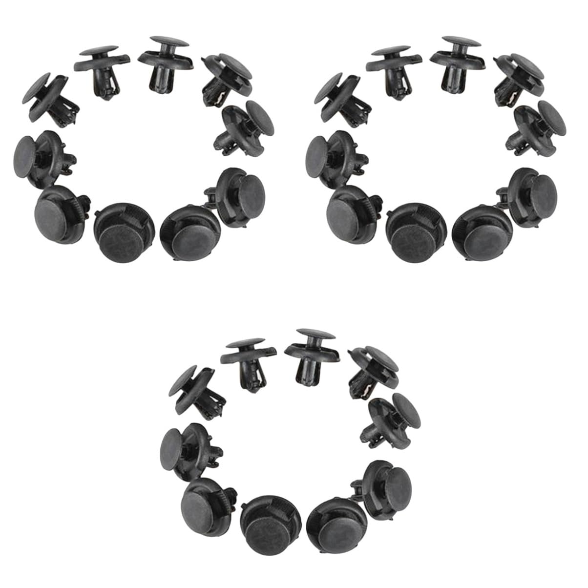 ULTECHNOVO 300 STK Auto-Push-Halteklammern Auto spanngurte Auto verkleidung Clips Auto Befestigung Clips Auto Zierleisten Clips Auto-Verkleidungsclips Auto Zubehör Clips drücken Black von ULTECHNOVO