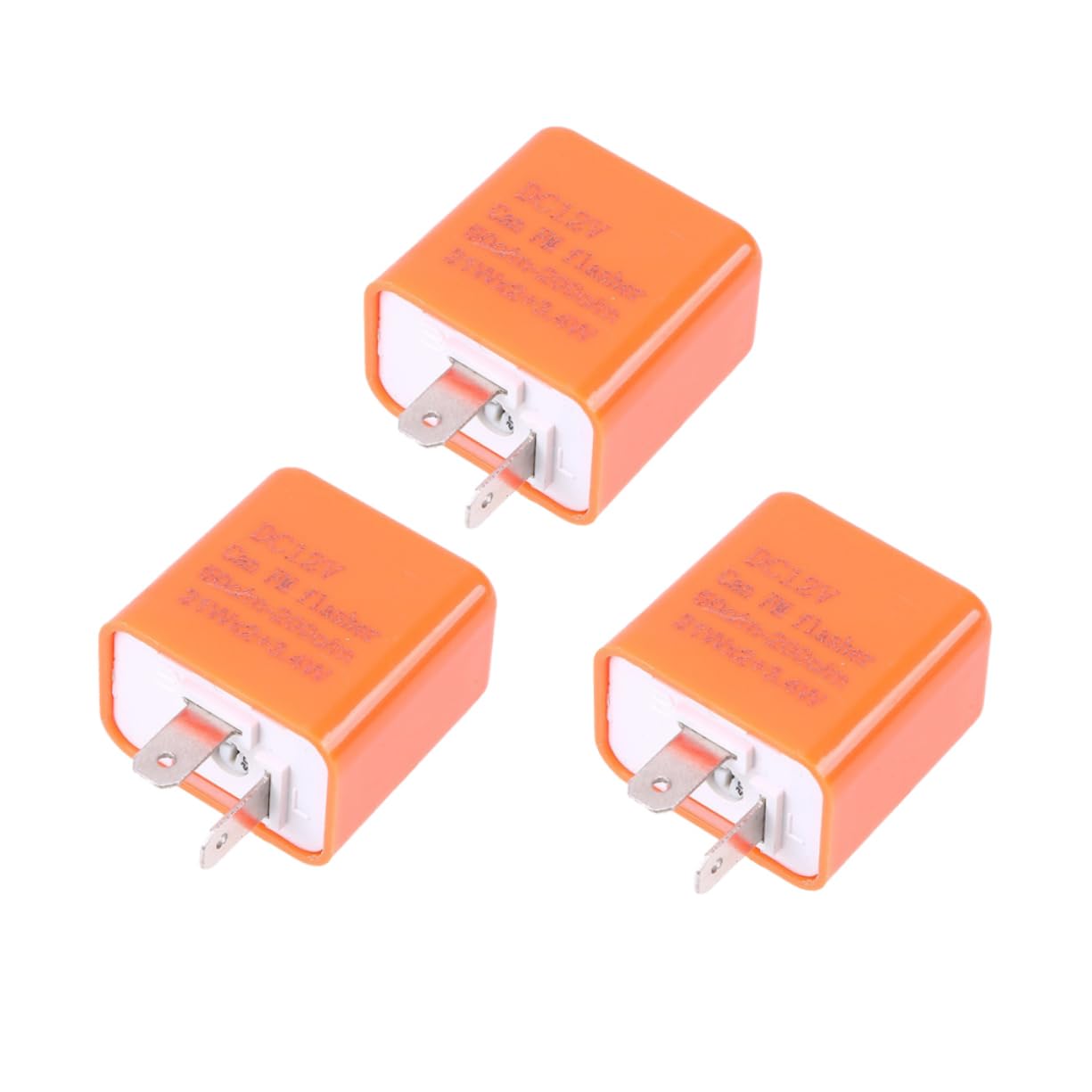 ULTECHNOVO 3St Blinker Blinkerrelais Blinker Blinker elektronisches Blinkrelais einstellbar -Blinkerlicht Blitzlicht Blinkrelais Blinker Frequenz Orange von ULTECHNOVO