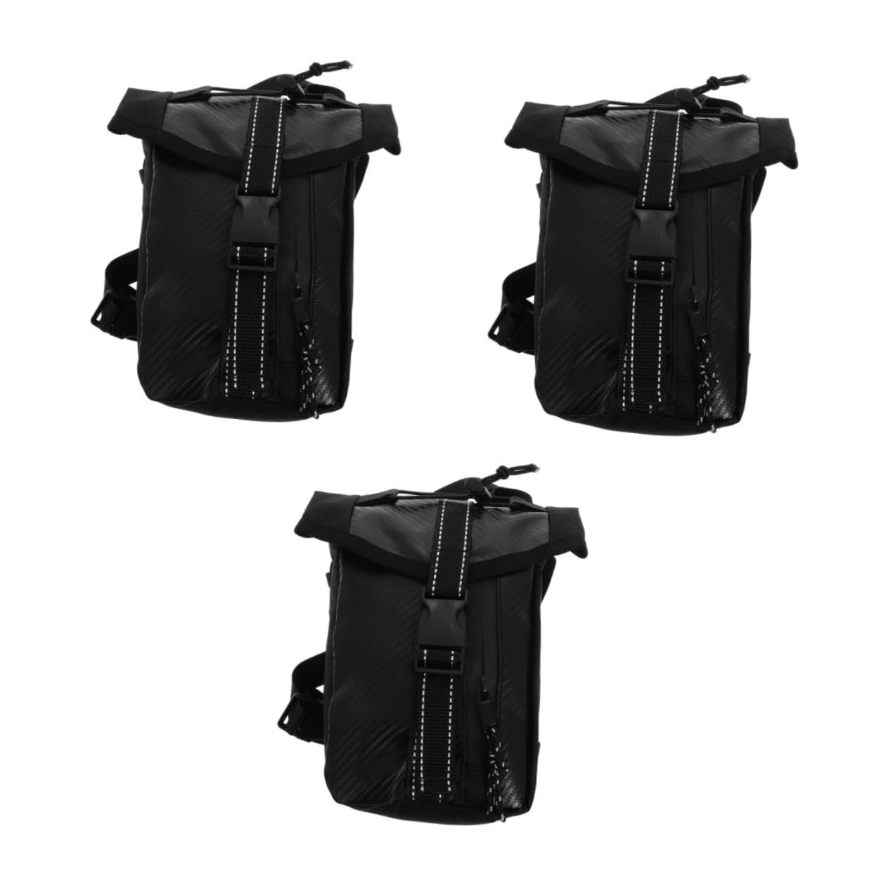 ULTECHNOVO 3st Motorradtasche -Aufbewahrungstasche Motorradzubehör Für Damen Oberschenkeltasche Oberschenkel Beintasche Drop-Bein-Tasche Für Black Plastik von ULTECHNOVO