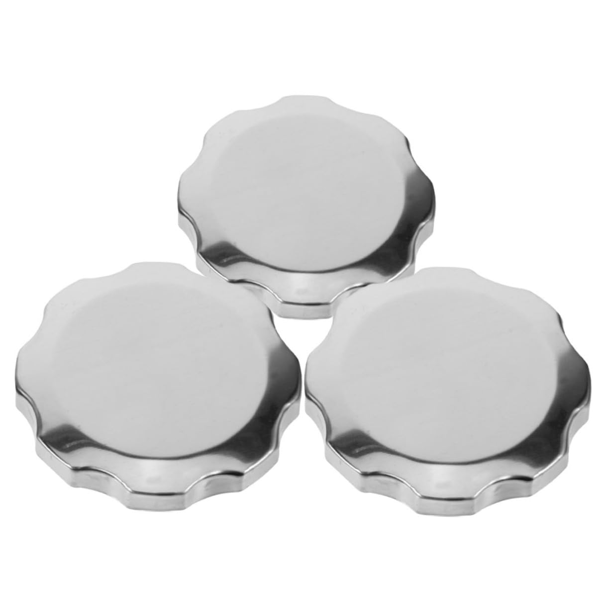 ULTECHNOVO 3st Tankdeckel Für Benzinmotoren Drucktankdeckel Tiefer Tankdeckeldeckel Kraftstofftankdeckel Des Motors Powersports-tankdeckel Mini-fahrradteil Autozubehör Silver Aluminium von ULTECHNOVO