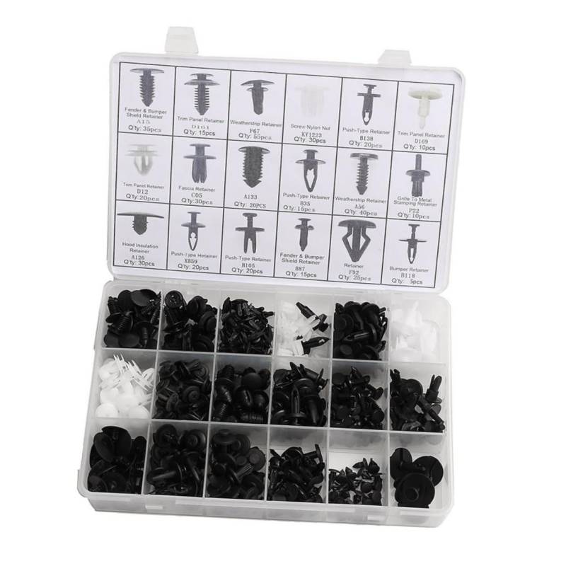 ULTECHNOVO 415 Teiliges Set Auto Push Retainer Clips Für Karosserie Kunststoffnieten Und Befestigungselemente Universell Einsetzbar Für Und Mehr von ULTECHNOVO