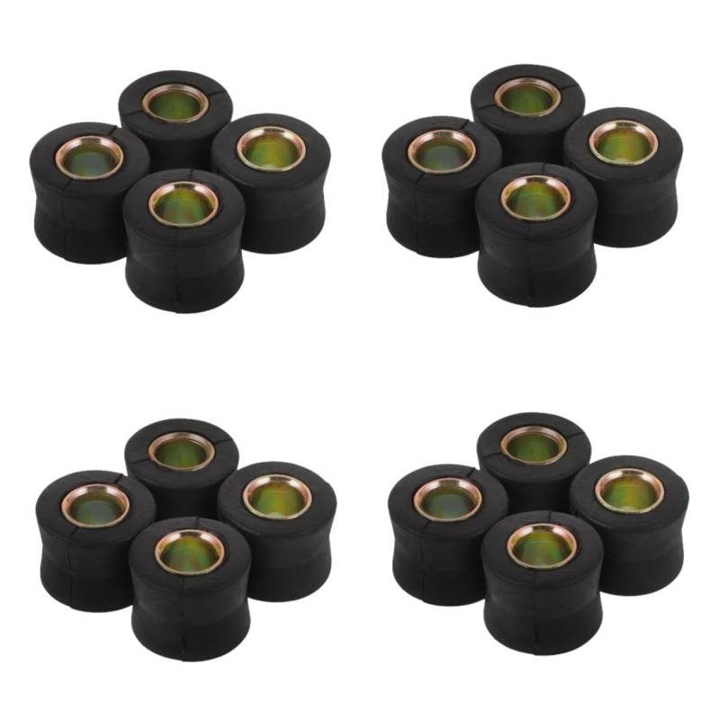 ULTECHNOVO 5 Sätze Stoßdämpfer Felgenschutz Rotoren Bremsleitung Fahrrad Bremszug Muffe Roller-Absorber Black Gummi 4 Stück * 5 von ULTECHNOVO