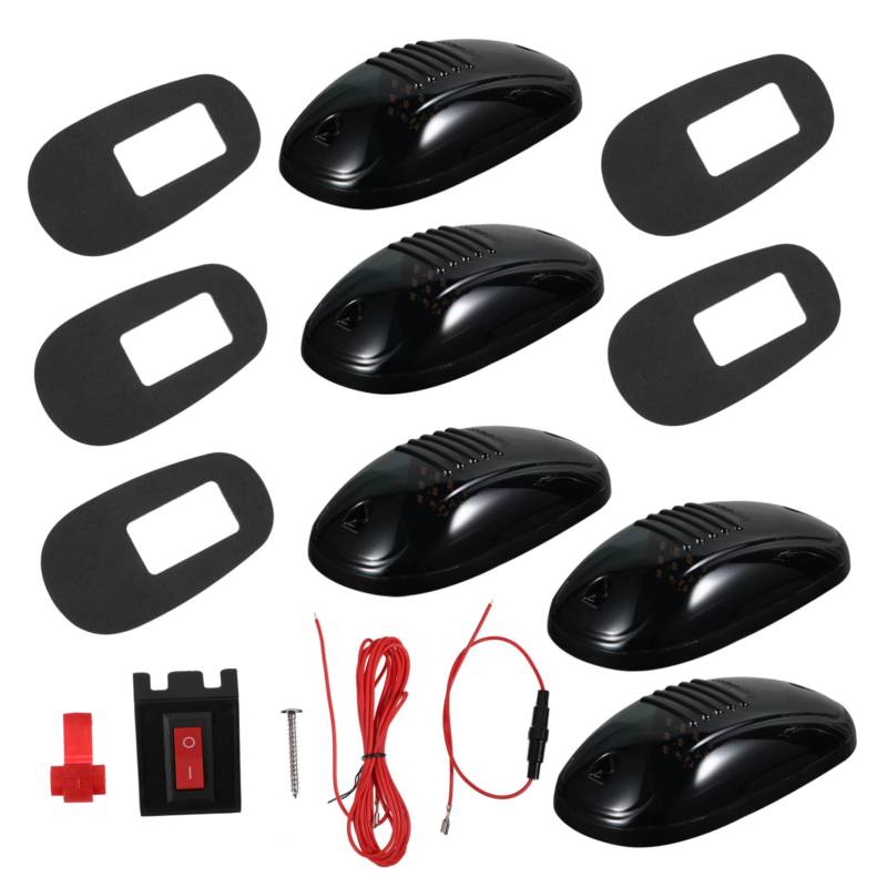 ULTECHNOVO 5 Stk Dach Licht Taxi Dachmarkierungsleuchten Deckenleuchten Für Autos Bernsteinfarbenes Kabinenlicht Lauflichter Kabinenmarkierungsleuchte Kabinenbeleuchtung Pvc Black von ULTECHNOVO