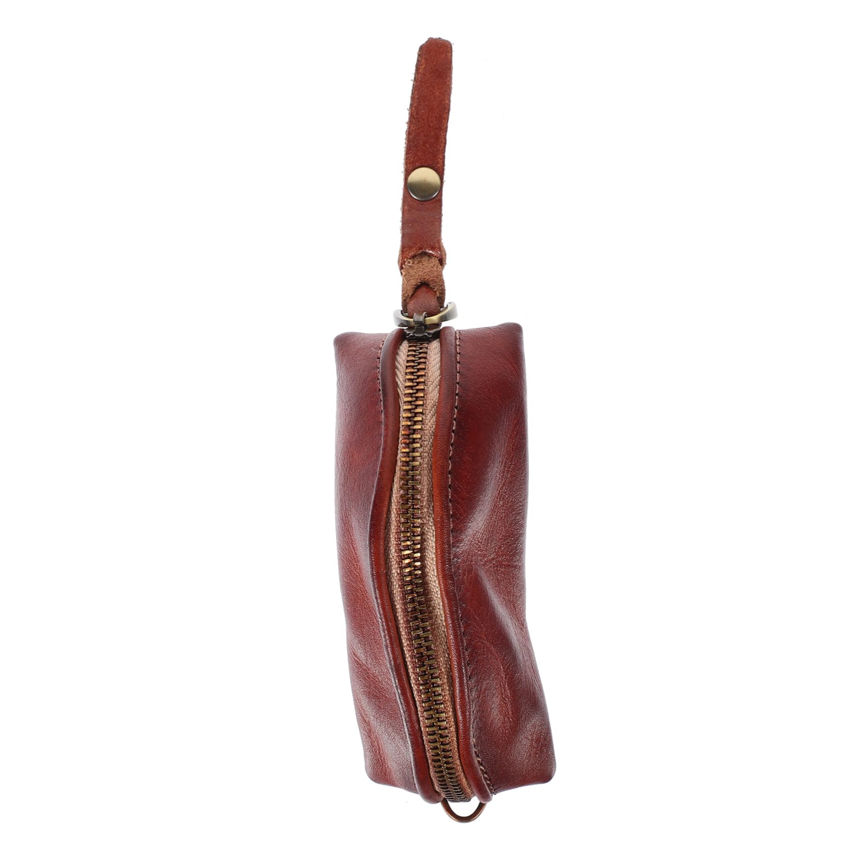 ULTECHNOVO 5st Schlüssel Tasche Aus Echtem Leder Gürteltasche Für Männer Schlüsselhalter Für Autoschlüssel Universeller Schlüsselanhänger Retro-schlüssel-Organizer Light Brown Echtes Leder von ULTECHNOVO