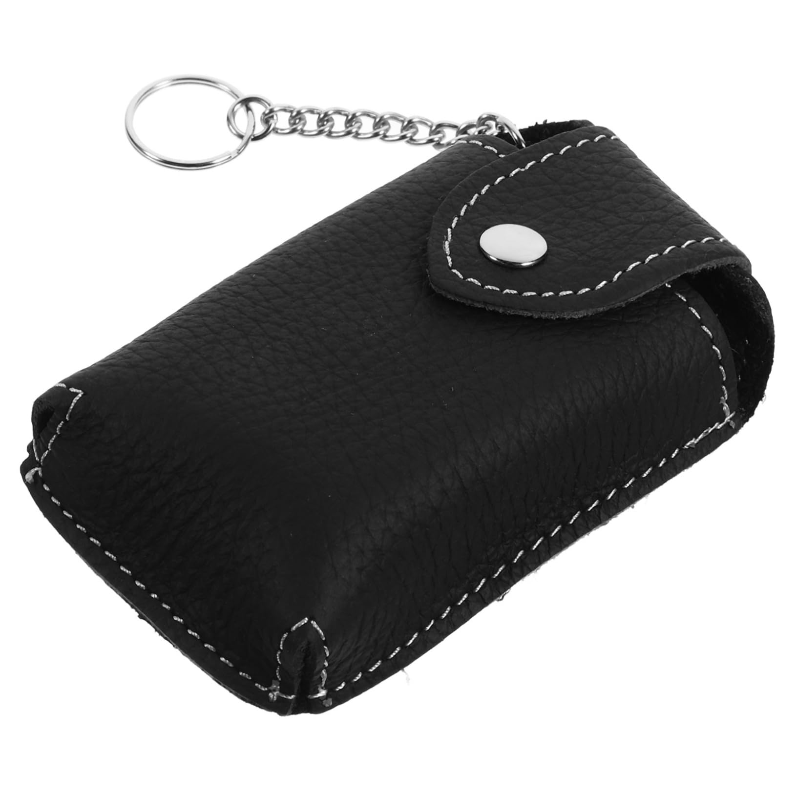 ULTECHNOVO 5st Tasche Für Autoschlüssel Auto Fernbedienung Fall Fob Schlüssel Abdeckung Auto Schlüsselanhänger Tastenabdeckungen Schlüsselanhänger Für Autoschlüssel Hombre Echtes Leder Black von ULTECHNOVO