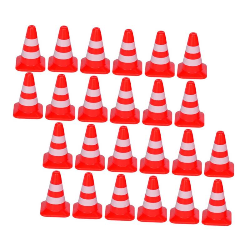 ULTECHNOVO 2sets Road Cones Spielzeug Für Kinder Simulation Verkehrs Zeichen Frühen Lernen Mini Straßensperre Set 30 Stücke * 2 von ULTECHNOVO