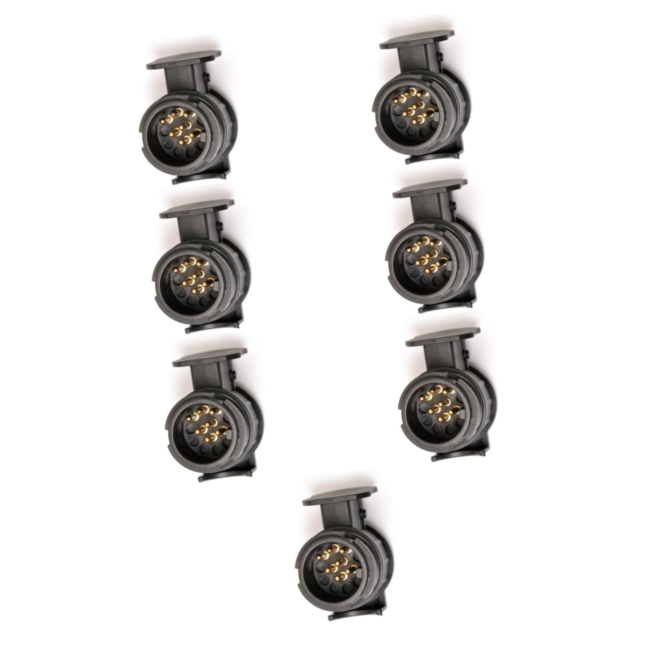 ULTECHNOVO 7 Stück 13 7 13-poliger auf 7-poliger Anhängeradapter Anhänger Verbindungskabel Adapter -poliger Anhängerstecker Adapter Verkabelung Stecker 13-Pin auf 7-Pin Adapter Anhängerteile von ULTECHNOVO