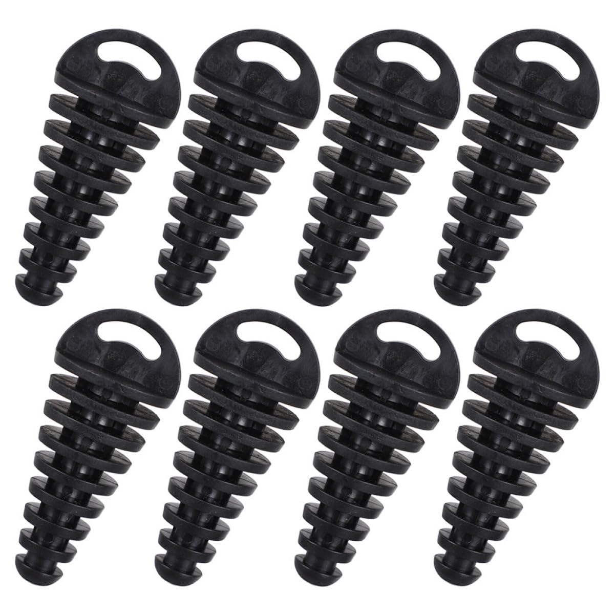 ULTECHNOVO 8 Stück Motorradzubehör Auspuff Endrohr Endrohr Auspuffspitze Stecker Auspuff Waschstopfen Pvc Schwarz von ULTECHNOVO