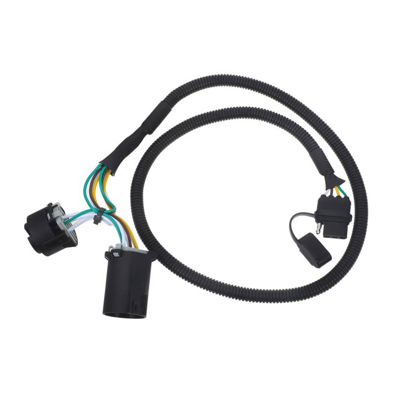 ULTECHNOVO Anhänger-Verlängerungskabel USB-Platine Lenkradsperre 7-Wege-Rundsteckverbinder Haken anhänger Adapter Trailer zubehör Stecker für Wohnmobilanhänger Blade- Gummi Black von ULTECHNOVO