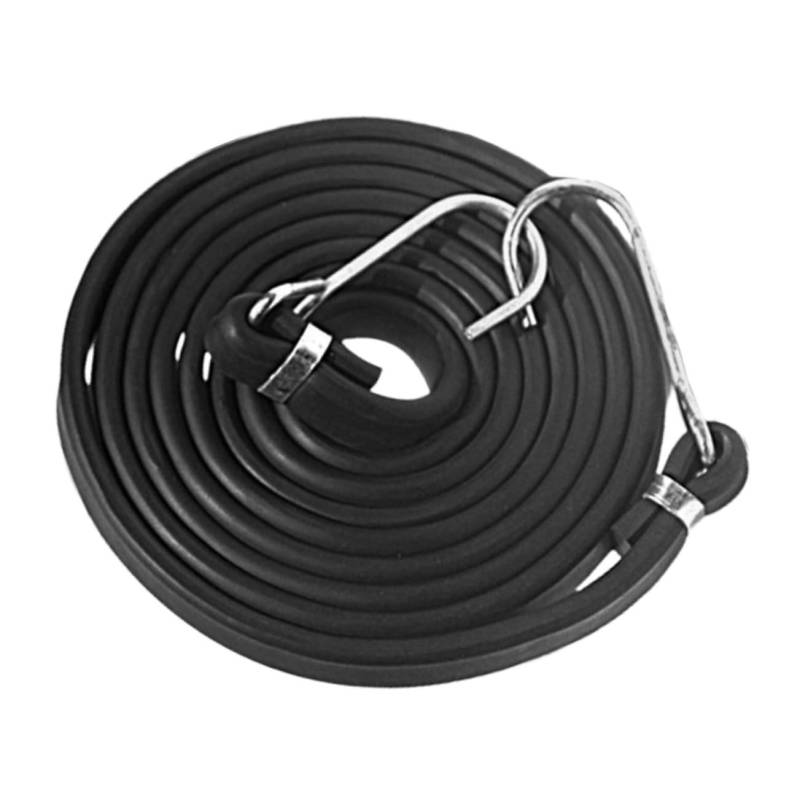 ULTECHNOVO Gepäckband Elastisches Seil Elastischer Helmgurt Cargo-zurrgurt Bindeband -Bungee-Seil Gepäckbinderiemen Gepäck Seil Bungee Seil Helmseil Black Extra Dicker Butylkleber von ULTECHNOVO