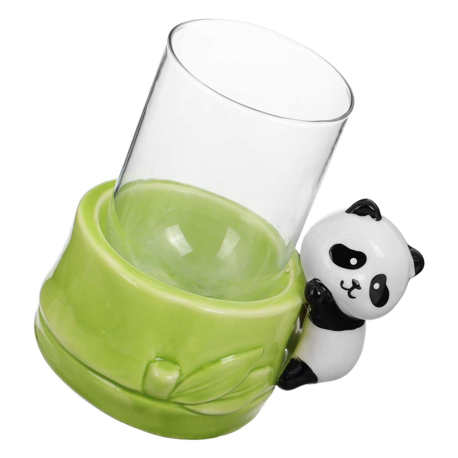 ULTECHNOVO Hydroponische Vase Ausbreitungsstationen Pflanzenvase Für Den Innenbereich Hydrokultur-dekorvase Blumentopf Aus Keramik Pflanzenvermehrungsstation Panda-sukkulenten-blumentopf Glas von ULTECHNOVO