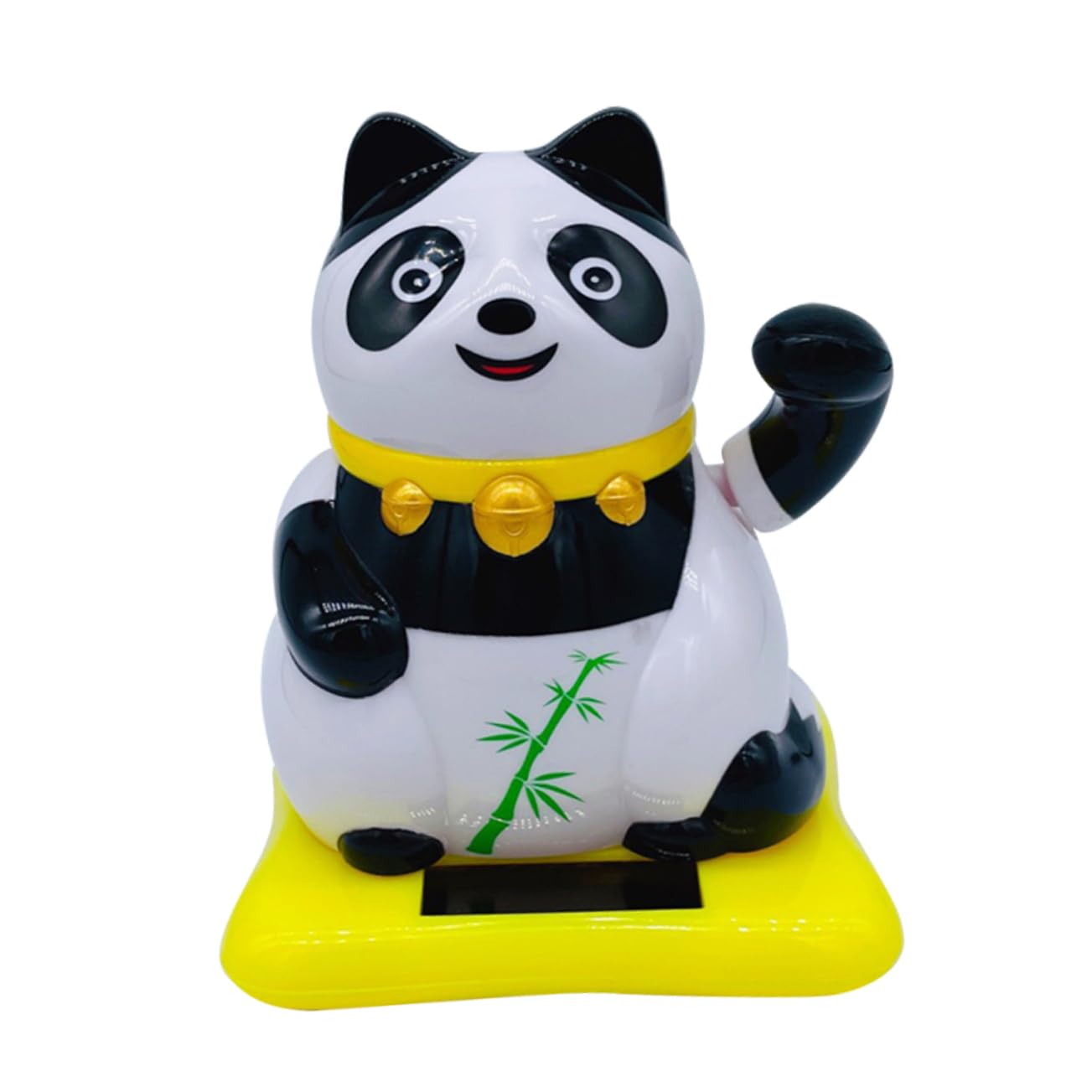 ULTECHNOVO Panda-Auto-Ornament Panda Auto Deko Solarbetriebene Auto Deko Panda Auto Panda Wackelkopf Figur Kreative Auto Zubehör Panda Kopfschütteln Armaturenbrett- -Auto Abs von ULTECHNOVO