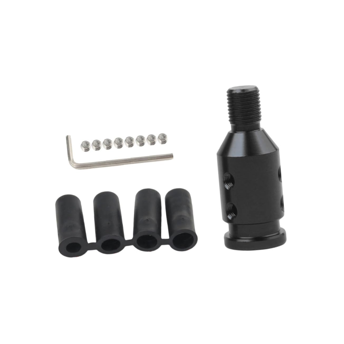 ULTECHNOVO Schalthebelkonverter Schalthebel ohne Gewinde Schaltgetriebeknopf 5 Knopf -Schalthebel Mini-Knöpfe autoteile auto4part Adaptor Thread-Konverter Schaltknauf Adapter Black von ULTECHNOVO