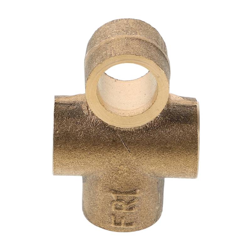 ULTECHNOVO T-stück Aus Messing Ölfilter Adapter Gerader Adapter Armaturen Für Bootsgastanks Ventil Schlauchadapteranschlüsse Flare-Passform Fettreiniger Aluminium-frontschott Metall Golden von ULTECHNOVO