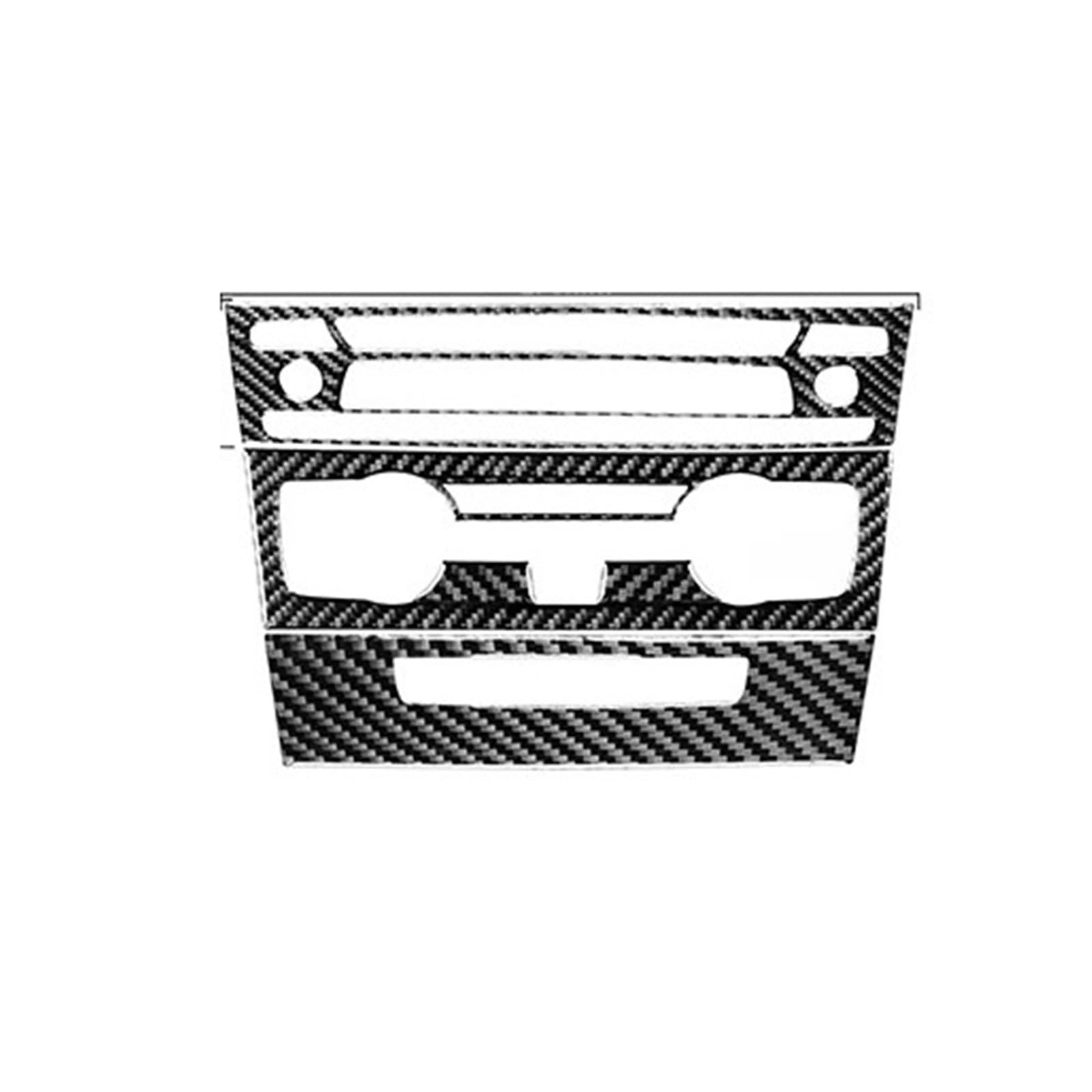 Abdeckung Zentralen Bedienfelds Für 1er E81 E82 E87 E88 2008-2013 Zubehör Kohlefaser Auto Innentürgriff Lenkrad CD Panel Trim Aufkleber Zentrale Bedienfeld(15-A-6pcs) von UMDJJU