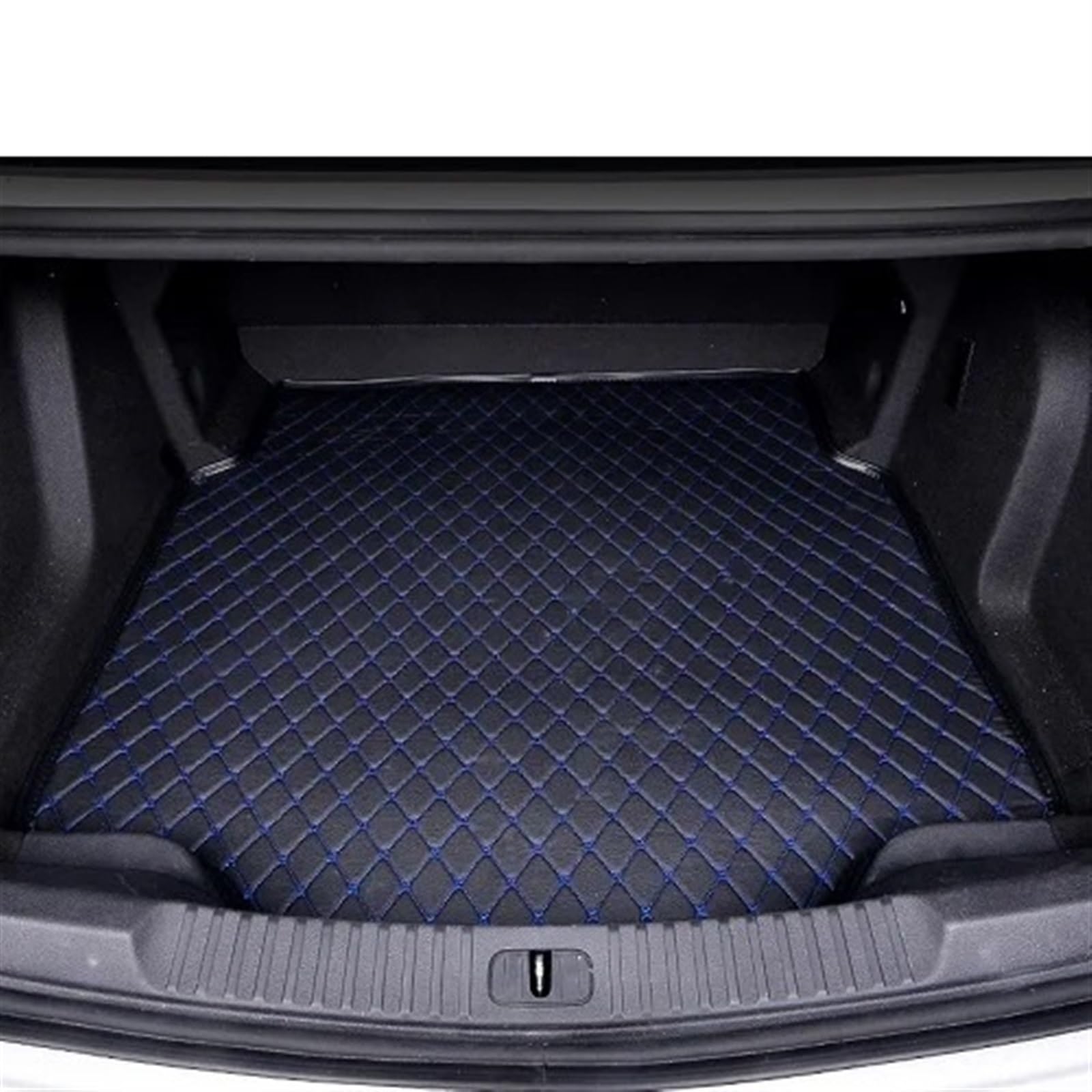 Auto Kofferraummatte Für Benz M ML Für GLE Für Class W164 W166 250 300 320 350 400 450 500 550 Teppiche Auto Styling Teppich Auto Stamm Matten Auto Kofferraumwanne(Black Blue) von UMDJJU