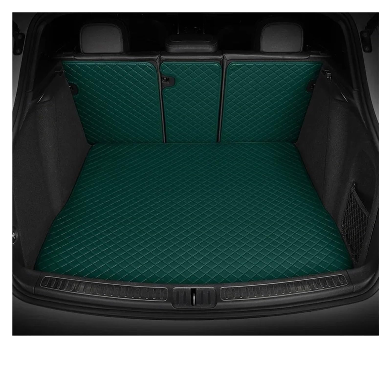 Auto Kofferraummatte Für Citroen Für C5 X 2021-2023 Auto Kofferraum Abdeckung Pad Cargo-Liner Innen Schutz Zubehör Auto Vollständige Abdeckung Stamm Matte Auto Kofferraumwanne(Half Pack Green) von UMDJJU