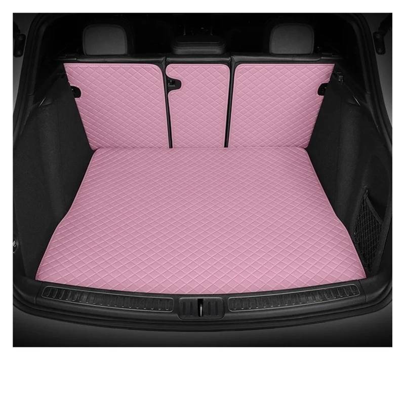 Auto Kofferraummatte Für Citroen Für C5 X 2021-2023 Auto Kofferraum Abdeckung Pad Cargo-Liner Innen Schutz Zubehör Auto Vollständige Abdeckung Stamm Matte Auto Kofferraumwanne(Half Pack Pink) von UMDJJU