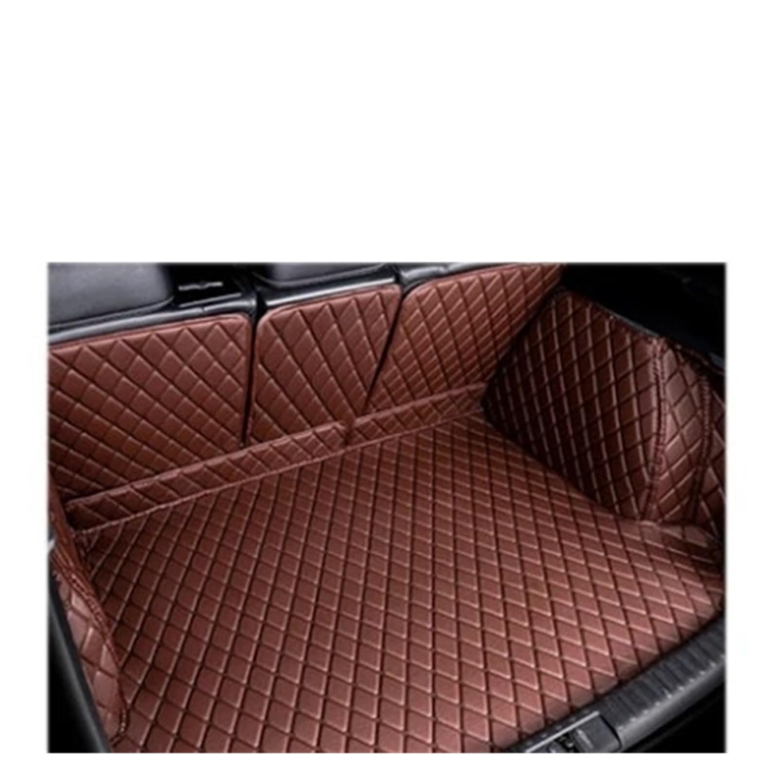 Auto Kofferraummatte Für Hyundai Für Tucson JM 2004 2005 2006 2007 2008 2009 Stamm Boot Mat Liner Pad Fracht Cargo-Liner Leder Kofferraum Matte Auto Kofferraumwanne(B-Coffee) von UMDJJU