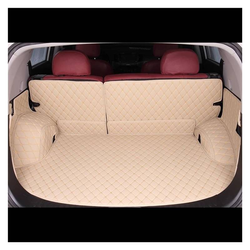 Auto Kofferraummatte Für Land Für Rover Für Range Für Rover L405 2013-2021 Auto Boot Pads Cargo-Liner Auto Stamm Matten Auto Kofferraumwanne(Beige) von UMDJJU