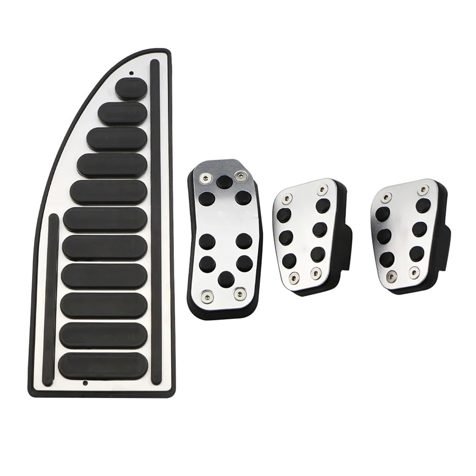 Auto Pedal Abdeckung Für Ford Für Fiesta MK7 VI VII WT B299 2008~2022 Edelstahl Gas Beschleuniger Bremse rutschfeste Restfoot Pedal Abdeckung Pads Auto Pedale Pedalabdeckung Accelerator(4 pcs) von UMDJJU