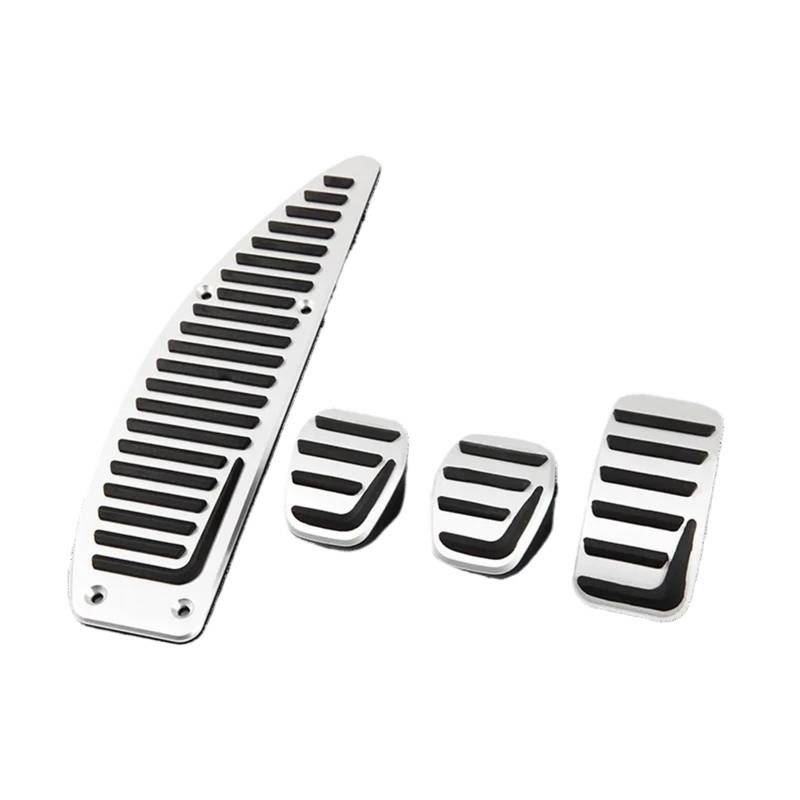 Auto Pedal Abdeckung Für Volvo S40 V40 C30 MT Aluminium Legierung Auto Auto-Styling Zubehör Auto Fußstütze Kupplung Bremse Gas Beschleuniger Auto Pedal Pad Pedalabdeckung Accelerator(4 pcs MT) von UMDJJU