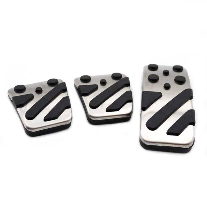 Auto Pedal Für Mitsubishi Für Pajero 2013-2016 Zubehör Auto-Fußpedale Gaspedalbremse Edelstahl Kein Bohren rutschfeste Pedalabdeckung Auto Bremspedalabdeckung(3 pcs) von UMDJJU