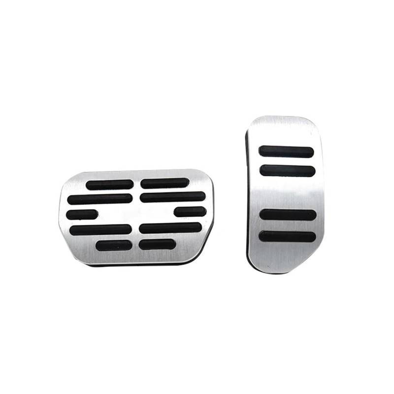 Auto Pedal Für Toyota Für RAV4 XA40 2013-2018 Auto Gaspedal Bremspedale Abdeckung rutschfeste Pads Zubehör Auto Bremspedalabdeckung(Silver) von UMDJJU