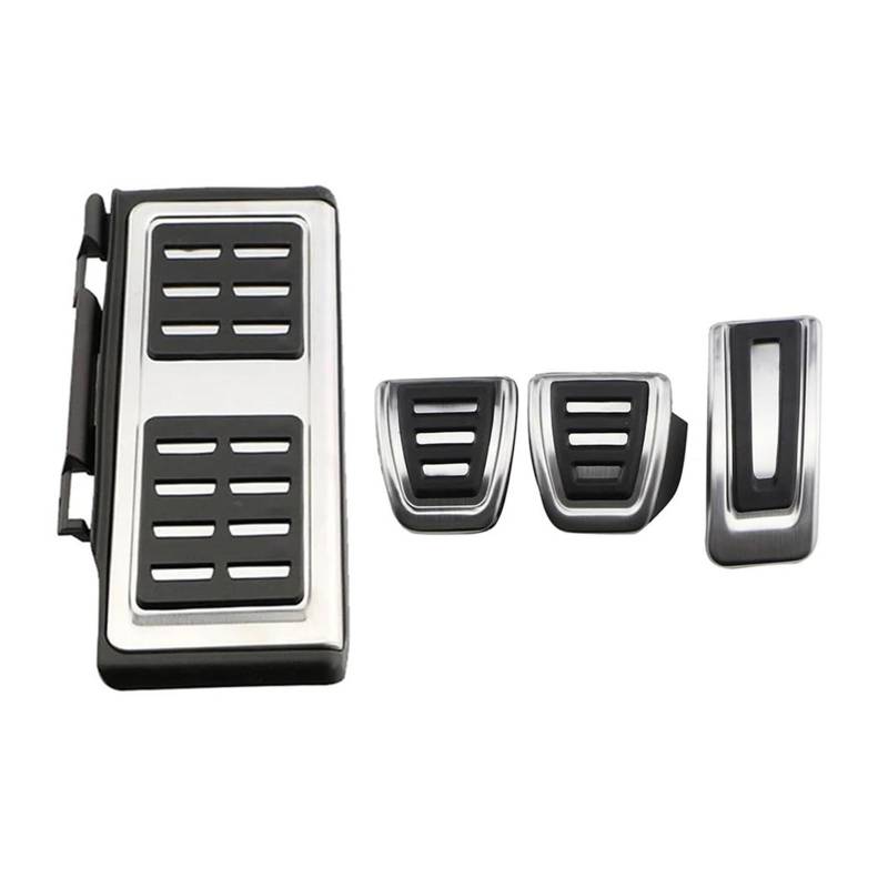 Auto Pedal Für VW Für Golf 7 MK7 Für Octavia Für A7 Für LHD Auto Edelstahl Sport Gas Beschleuniger Bremse Fußstütze Pedal Abdeckung Auto Auto Bremspedalabdeckung(4 Pieces MT Style) von UMDJJU