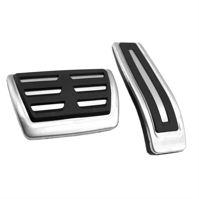 Auto Pedal Für VW Für Touareg 2007-2017 Edelstahl Auto Fußpedal Gas Beschleuniger Bremse rutschfeste Restfoot Pedal Abdeckung Pads at MT Auto Bremspedalabdeckung(2 pcs) von UMDJJU