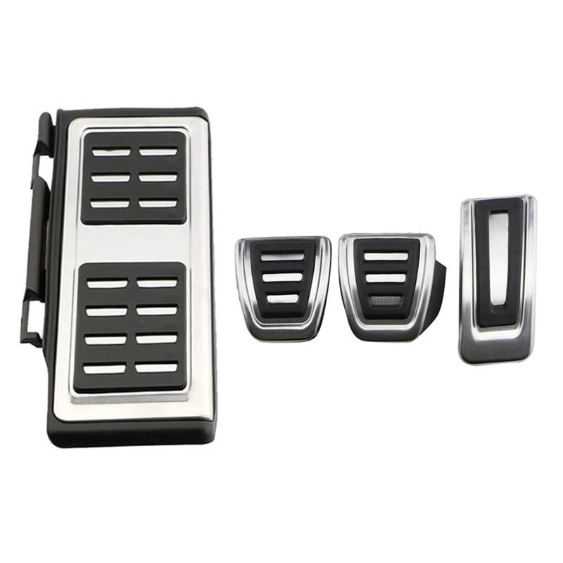 Auto Pedale Schutz Für VW Für Golf 7 Für GTI Für MK7 Für Lamando Auto Pedal Abdeckung Auto Pedale Fußstütze Bremse Pedalkappen(Full MT 4 Pcs) von UMDJJU