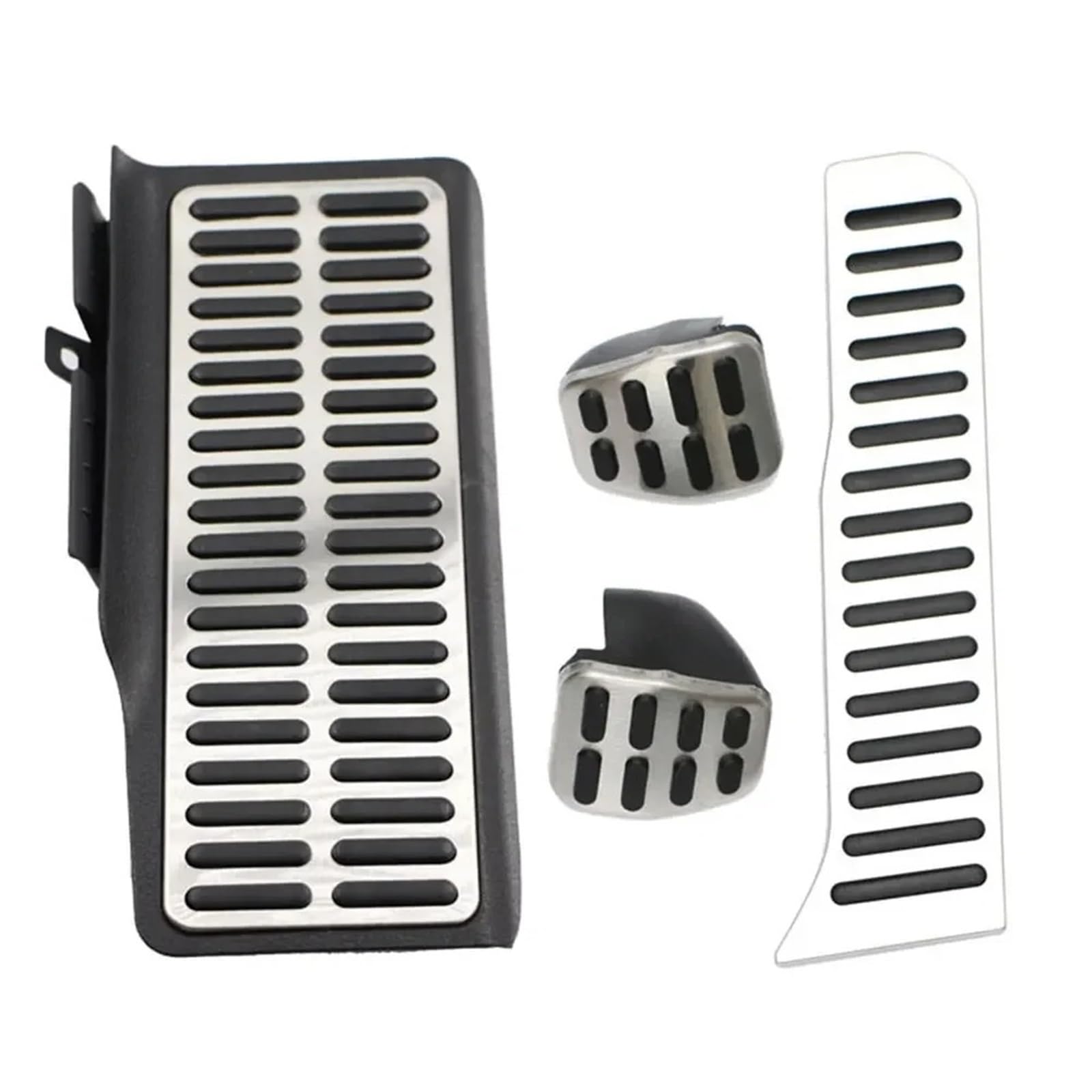 Auto Pedale Schutz Für Vw Für Jetta Für MK6 Edelstahl Auto Kraftstoff Gas Pedal Pads Fußstütze Pedale Abdeckung LHD Auto-Styling Fußstütze Bremse Pedalkappen(4Pcs MT) von UMDJJU