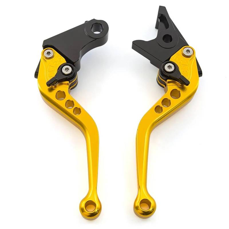 Bremskupplungshebel Für Kawasaki Für Ninja 650R Für ER6F Für ER-6N Für ER6N 2009-2016 CNC Motorrad Aluminium Bremse Kupplung Hebel Kupplungshebel Bremshebel(147mm Gold) von UMDJJU