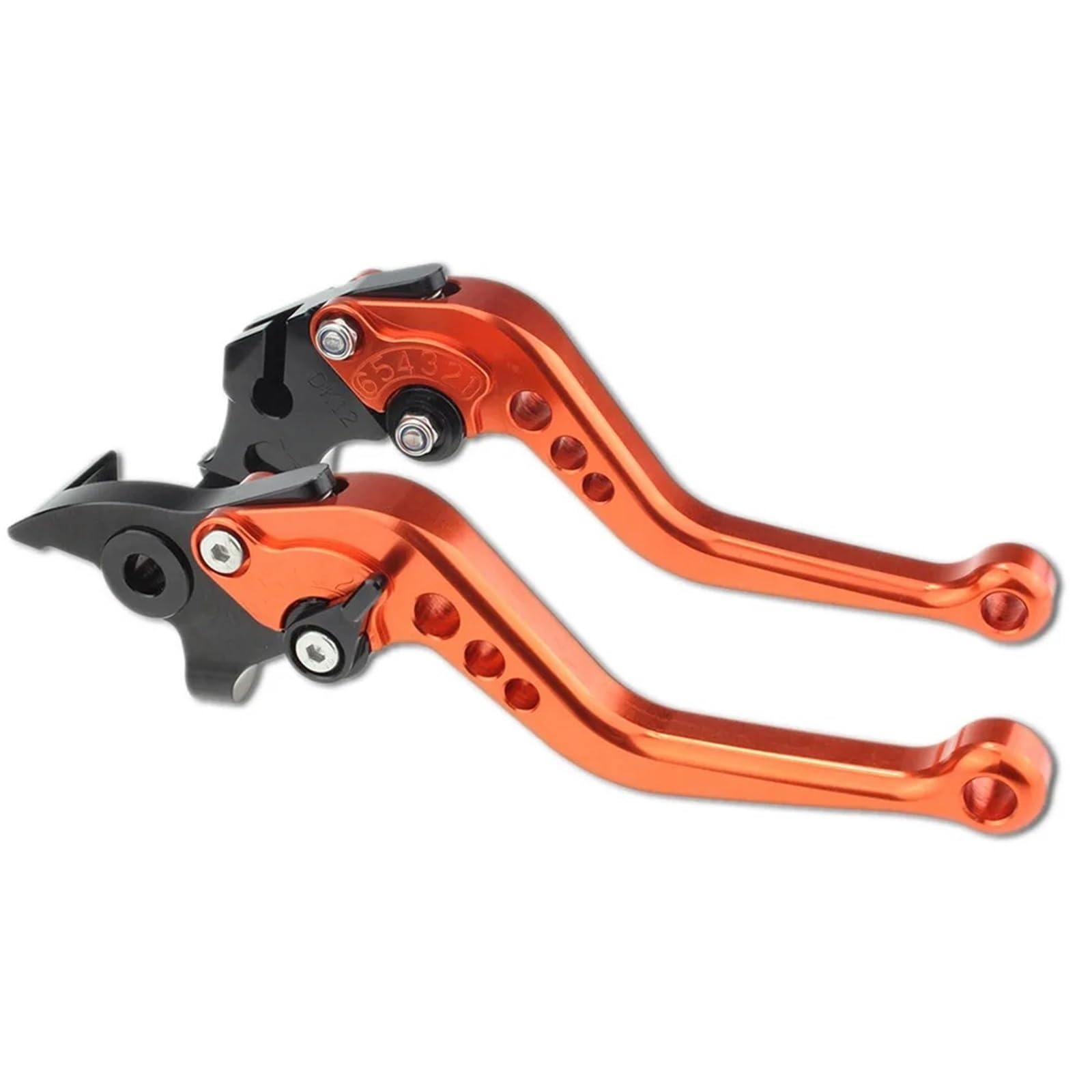 Bremskupplungshebel Für YFM 700 Für Raptor 700R 2007-2023 FXCNC Motorradbremskupplungshebel Aluminiumhebel Kupplungshebel Bremshebel(Short Orange) von UMDJJU