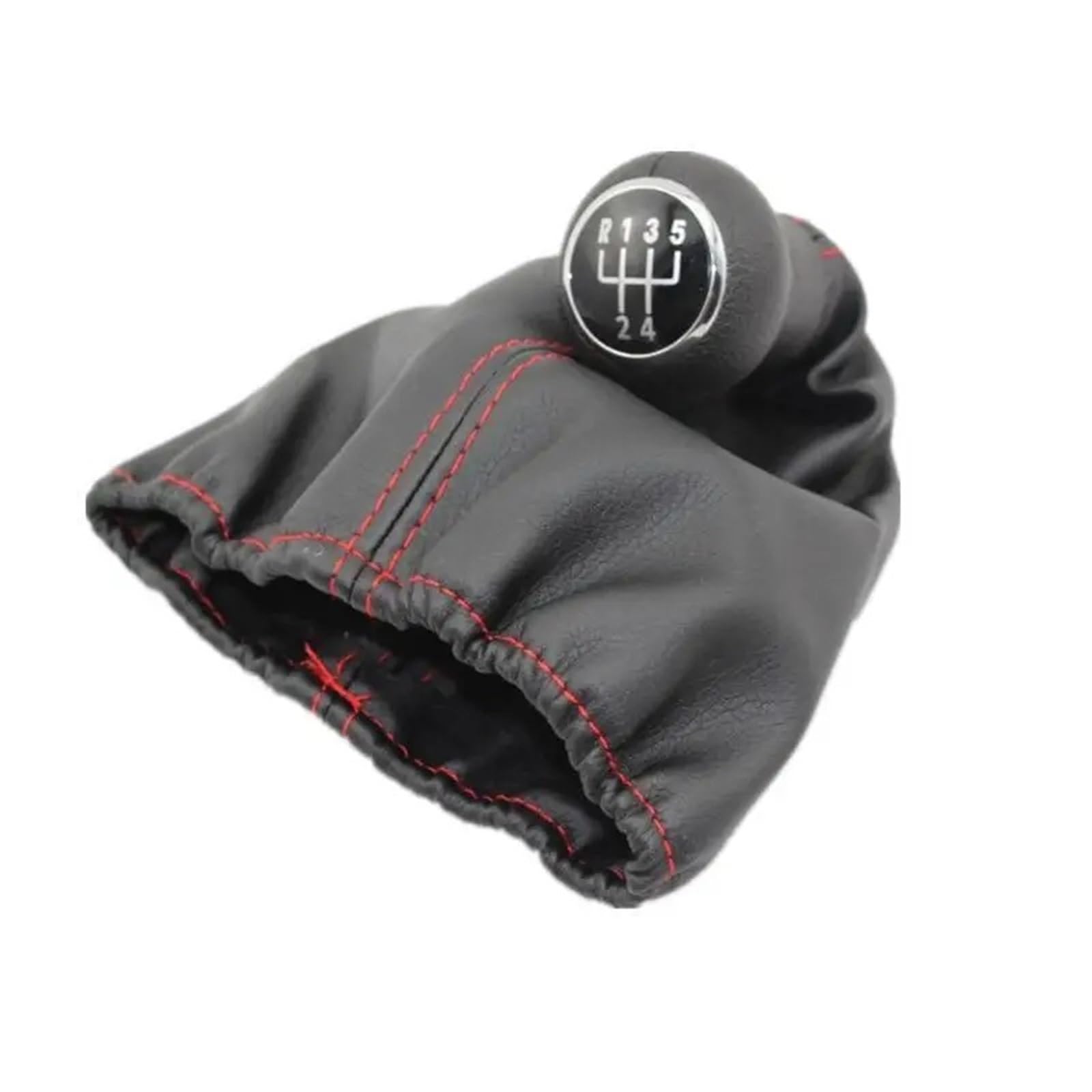 Chaltknauf Für VW Für Jetta Für Golf 3 MK3 Für Lupo Für Polo Für Caddy Schaltknauf Gaitor Boot Cover Case Auto Styling Zubehör Schwarze Rote Linie Schalthebelgriff(B0097) von UMDJJU