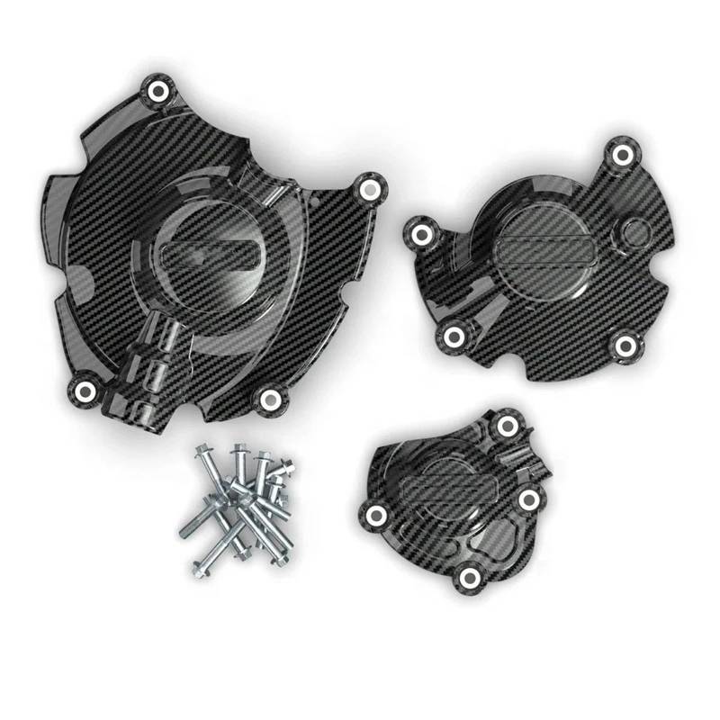 Für MT10 Für MT-10 2015 2016 2017 2018 2019 2020 2021 2022 2023 Motorräder Motor Abdeckung Sekundäre Enginecover Set Schutz Motorschutz Hutzhülle(1 Set-CF) von UMDJJU