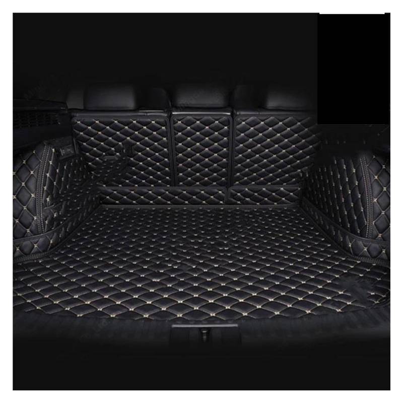 Kofferraum Teppich Für 5 Für Serie Für GT Für F07 2011-2017 Auto Vollständige Abdeckung Stamm Matte Auto Boot Abdeckung Pad Innen Schutz Zubehör Kofferraumwanne(Black and Beige) von UMDJJU