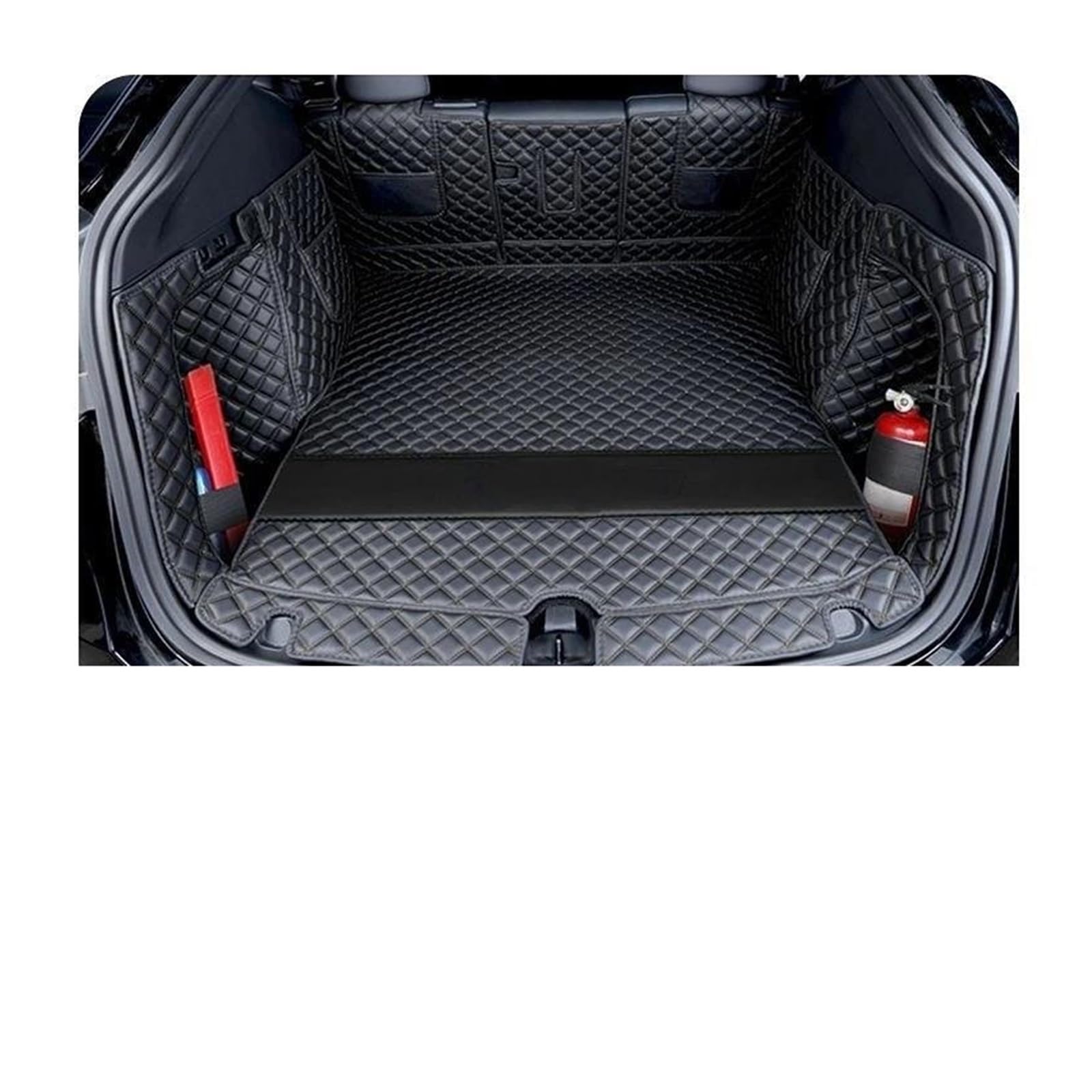 Kofferraum Teppich Für Tesla Für Modell Für Y Cargo Liner Voll Umgeben Für Modell Für Y Kofferraum Matte Kofferraumwanne(Full Black Plus) von UMDJJU