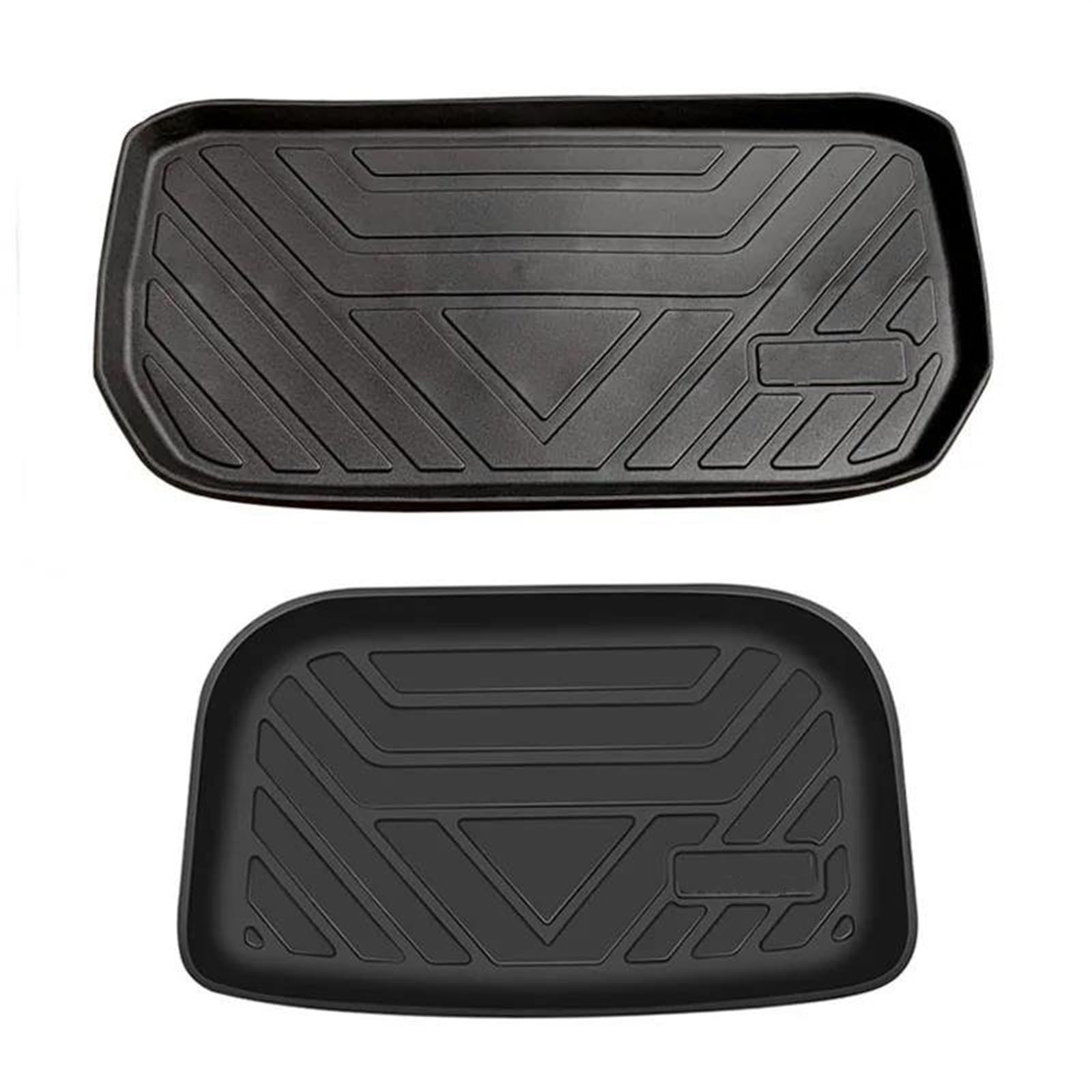 Kofferraum Teppich Für Tesla Für Modell Für Y Für Plain Für TPE Cargo Liner Sets Kofferraum Matte & Seiten Wand Teppich Schutz & Sitz Zurück Abdeckung Vorne Unteren Kofferraumwanne(2 Pieces Tray) von UMDJJU