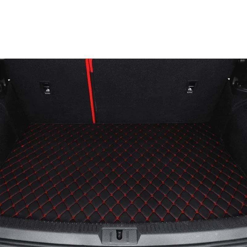 Kofferraum Teppich Für Toyota Für Camry 2018 2019 2020 2021 2022 2023 Auto Stamm Matte Cargo-Liner Teppich Innen Zubehör Abdeckung Kofferraumwanne(Black-Red) von UMDJJU