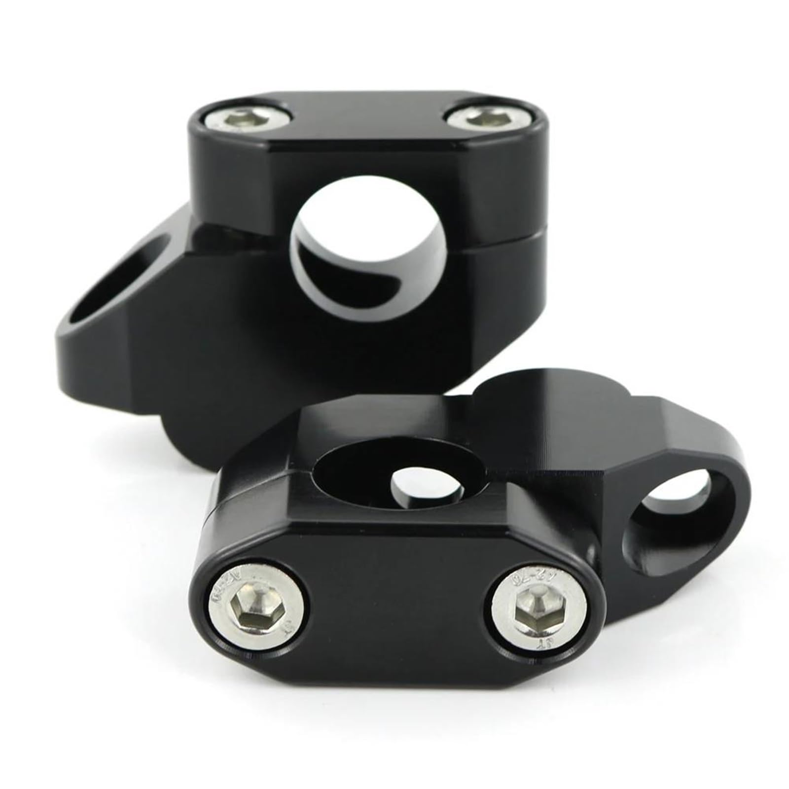 Moto Lenkerklemmen Riser Für F800S 2006-2010 Lenkererhöhungen Montage Standard Bar Riser Verlängern Zurück Versetzt Verschoben Lenker Riser(Black) von UMDJJU