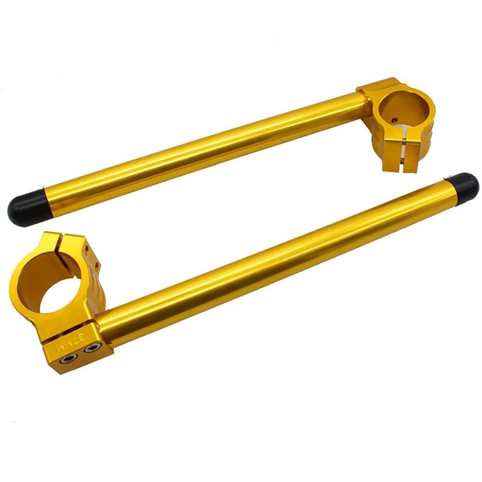 Moto Lenkerklemmen Riser Für Suzuki Für TL1000S Für GSXR1100 Motorrad Lenker Riser Clip Auf Clip-ons Gabel Griff Bar Clamp CNC Aluminium Lenker Riser(Gold) von UMDJJU