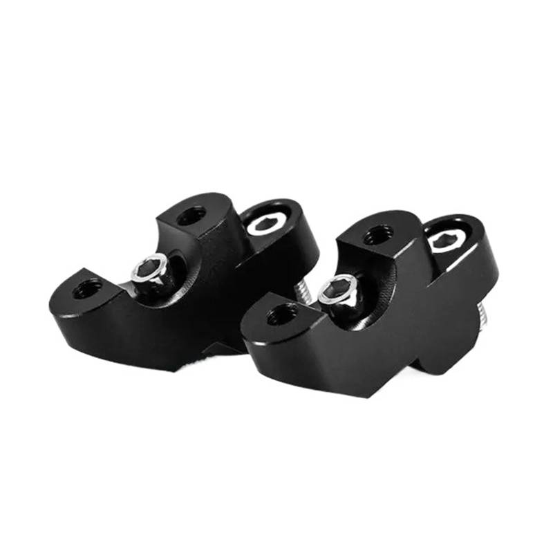 Motorrad Lenkererhöhungen Für NC750X 2016-2021 Motorrad Lenker Riser 22MM Drag Griff Bar Clamp Verlängern Adapter Moto Lenkerklemmung Riser(Black) von UMDJJU